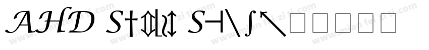 AHD Symbol Sans字体转换